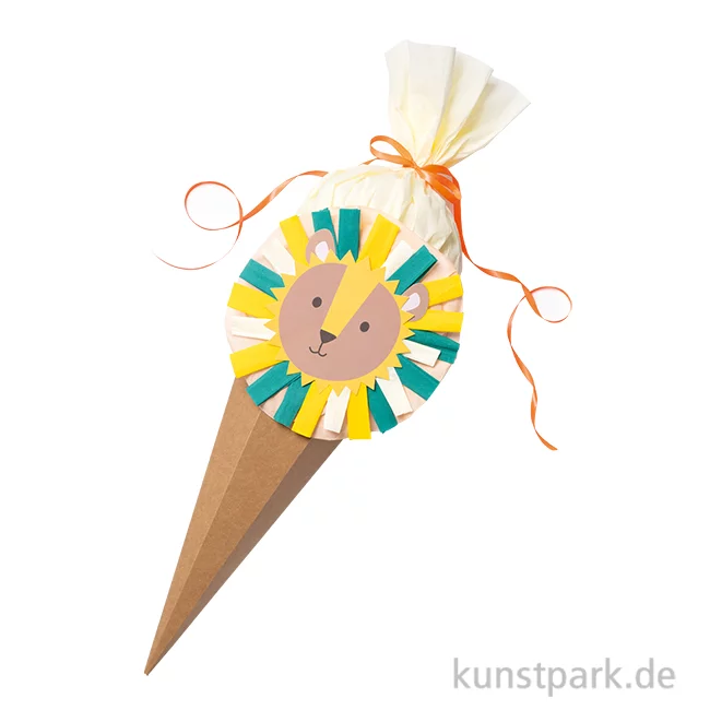 Artikelbild 1 des Artikels “Schultüten Bastelset - SAFARI SCHOOL, Lama / Löwe / Faultier “