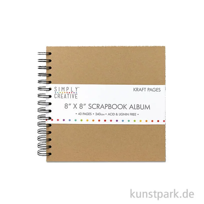 Artikelbild 1 des Artikels “Scrapbook Album Plain, 40 Seiten 20,3 x 20,3 cm“