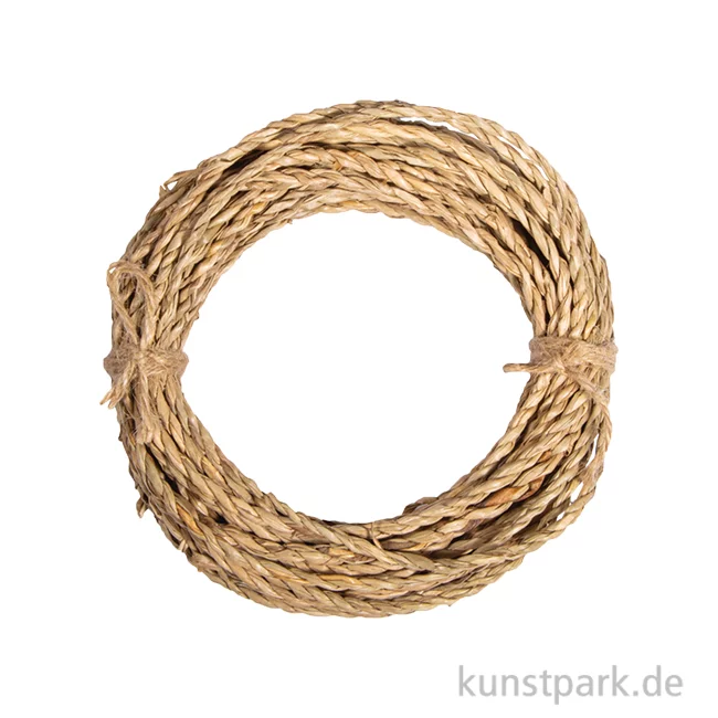 Artikelbild 1 des Artikels “Seegras Seil zum Flechten, gedreht, Natur, 4 mm ø, 10 Meter “