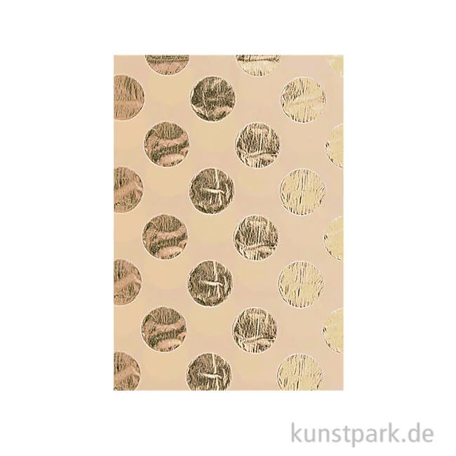 Artikelbild 1 des Artikels “Seidenpapier - Kraft mit Gold Punkte, 4 Stück “