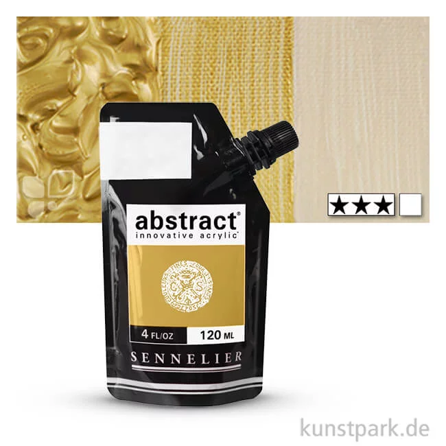 Artikelbild 1 des Artikels “Sennelier ABSTRACT Acrylfarbe 120 ml | Irisierendes Gold“