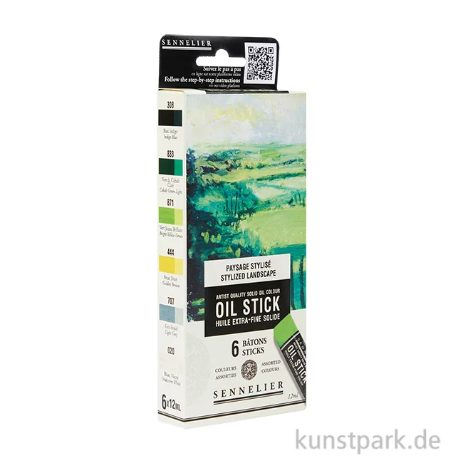 Artikelbild 1 des Artikels “Sennelier Ölsticks - 6er Set, abstrakte Landschaft “