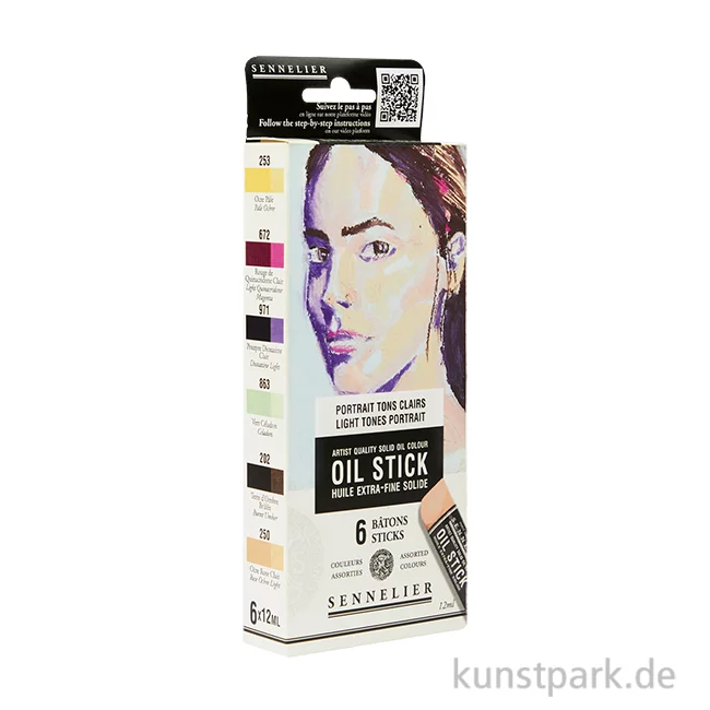 Artikelbild 1 des Artikels “Sennelier Ölsticks - 6er Set, helle Portraitfarben “