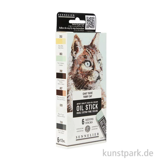 Artikelbild 1 des Artikels “Sennelier Ölsticks - 6er Set, Tigerkatze “