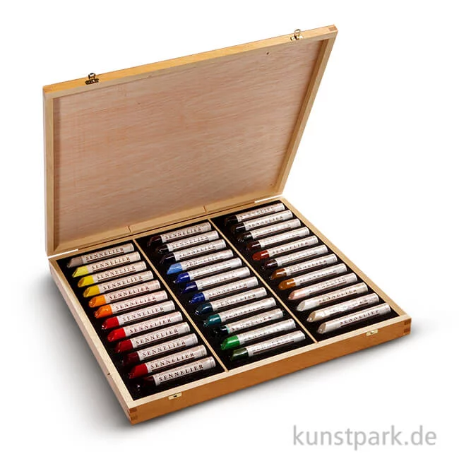 Artikelbild 1 des Artikels “Sennelier Ölsticks - Holzkasten mit 36 Ölsticks 38ml “