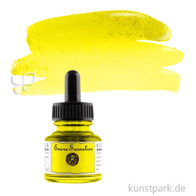 Artikelbild 1 des Artikels “Sennelier Schellacktusche 30 ml | 501 Zitronengelb“