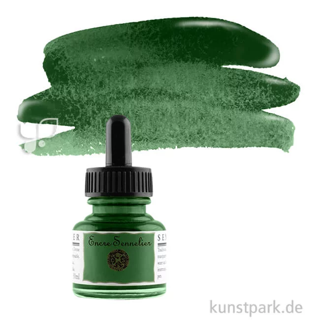 Artikelbild 1 des Artikels “Sennelier Schellacktusche 30 ml | 813 Olivgrün“