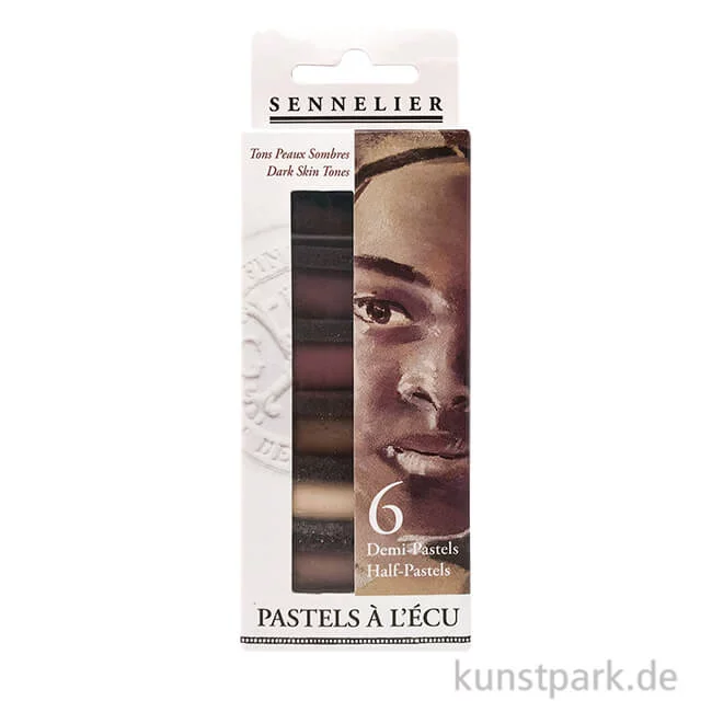 Artikelbild 1 des Artikels “Sennelier Softpastell ECU - 6 x 1/2 Stifte, dunkle Hauttöne “
