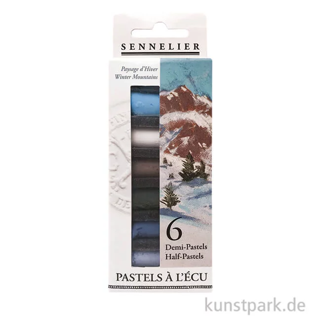 Artikelbild 1 des Artikels “Sennelier Softpastell ECU - 6 x 1/2 Stifte, Winterberge “