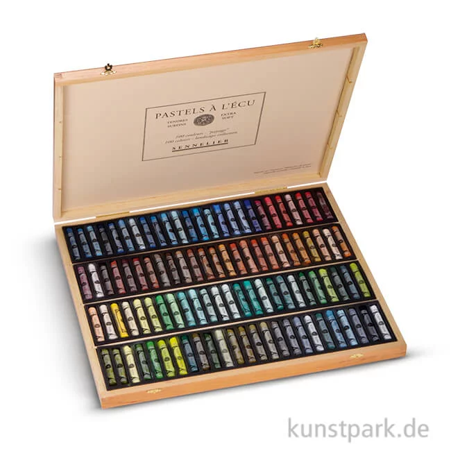 Artikelbild 1 des Artikels “Sennelier Softpastell ECU - Holzkasten Landschaft-Auswahl mit 100 Stiften “