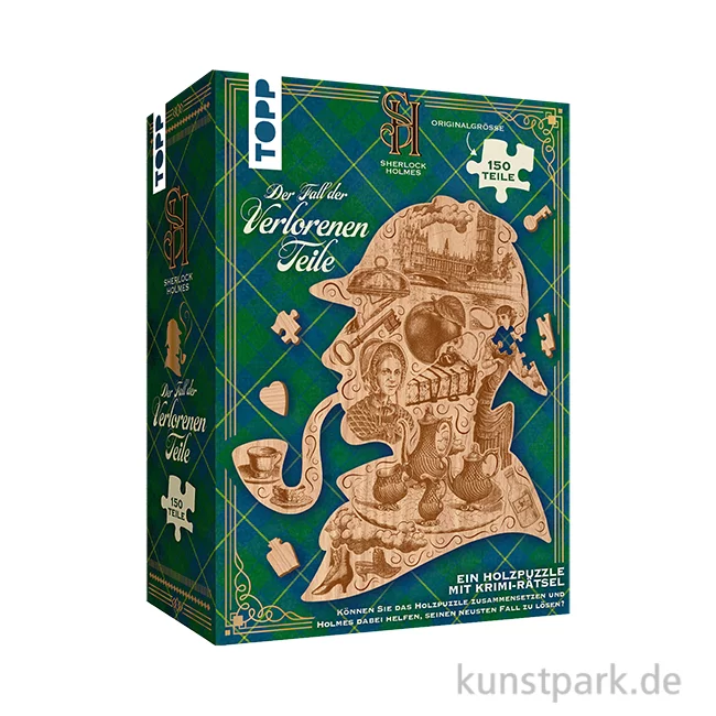 Artikelbild 1 des Artikels “Sherlock Holmes - Fall der verlorenen Teile, Holzpuzzle, Topp Verlag “