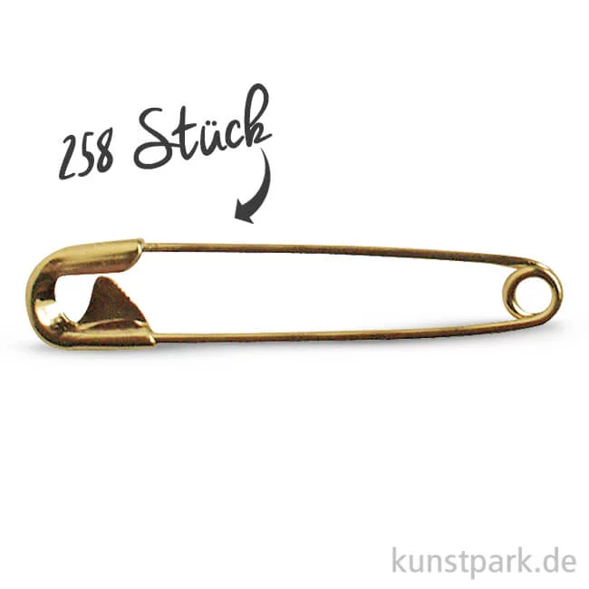 Artikelbild 1 des Artikels “Sicherheitsnadeln 19 mm, 258 Stück Gold“