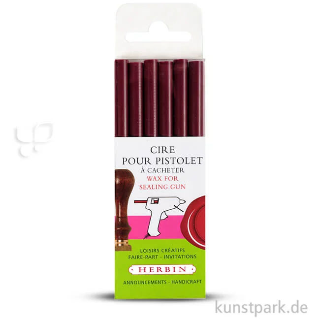 Artikelbild 1 des Artikels “Siegellack für Wachspistole, 6 Stück Set | Bordeaux“