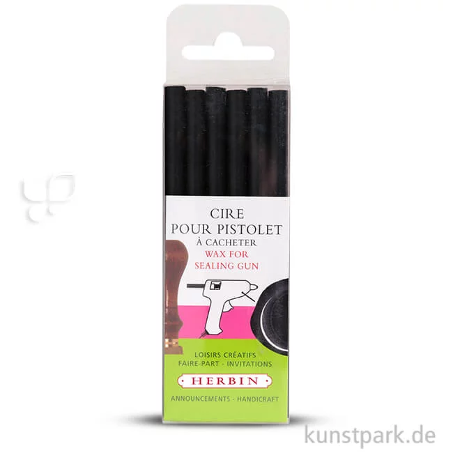 Artikelbild 1 des Artikels “Siegellack für Wachspistole, 6 Stück Set | Schwarz“
