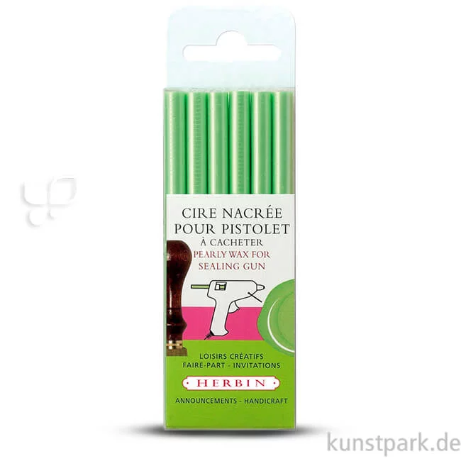 Artikelbild 1 des Artikels “Siegellack für Wachspistole - Perlmutt, 6 Stück Set | Grün“