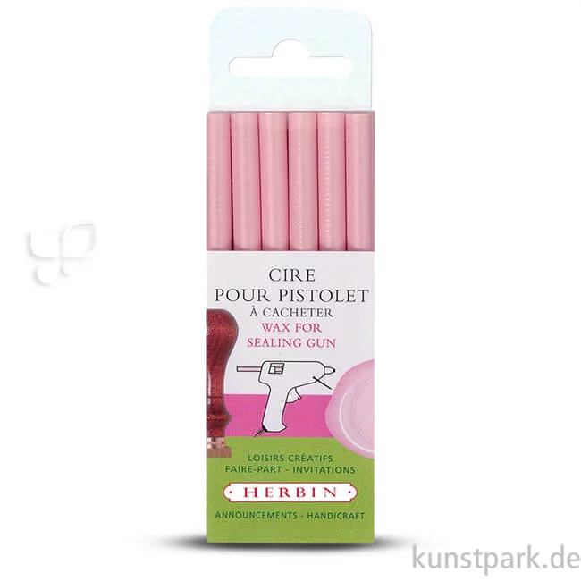 Artikelbild 1 des Artikels “Siegellack für Wachspistole - Perlmutt, 6 Stück Set | Rosa“