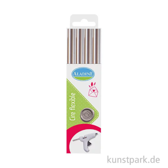 Artikelbild 1 des Artikels “Siegelwachs Stangen, 12 mm Durchmesser, 4 Stück Silber“