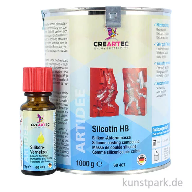 Artikelbild 1 des Artikels “Silcotin HB Silikon Abformmasse, RTV-Silikon-Kautschuk, Hitzebeständig 1 kg“