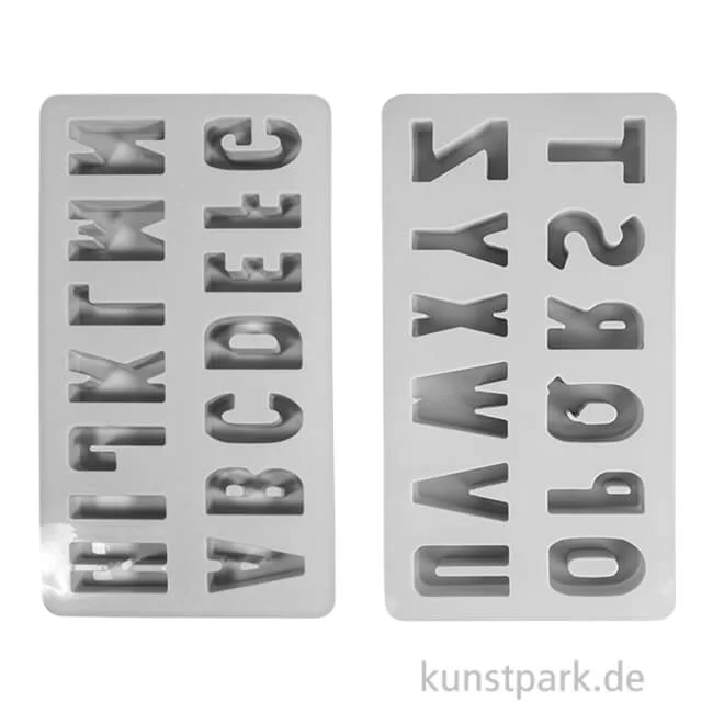 Artikelbild 1 des Artikels “Silikon Gießform - ABC, 2-teilige Form mit 26 Buchstaben “