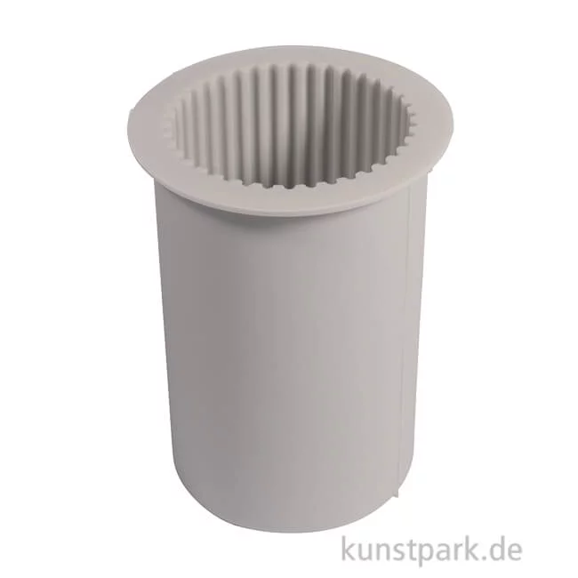 Artikelbild 1 des Artikels “Silikon Gießform - Kerze geriffelt, Durchmesser 5 cm, Höhe 8,7 cm “