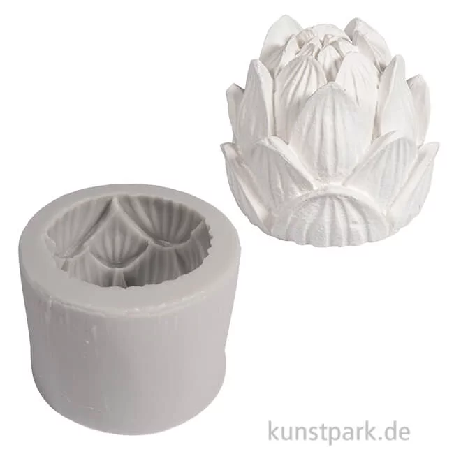 Artikelbild 1 des Artikels “Silikon Gießform - Kerze Lotusblüte, Durchmesser 5,5 cm, Höhe 5,5 cm “