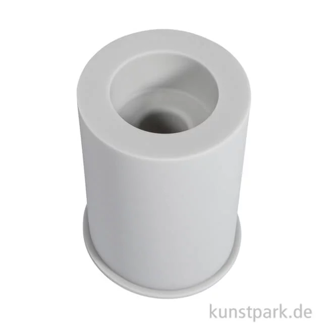 Artikelbild 1 des Artikels “Silikon Gießform - Kerzenhalter für Teelichter + Stabkerzen, ø52x71mm “