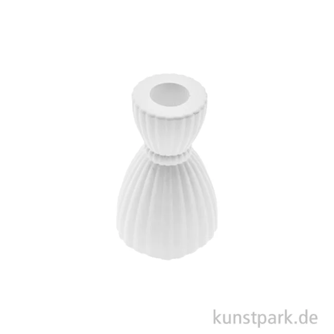 Artikelbild 1 des Artikels “Silikon Gießform - Kerzenhalter geriffelt, ø 4,3-6,8 x 10 cm “