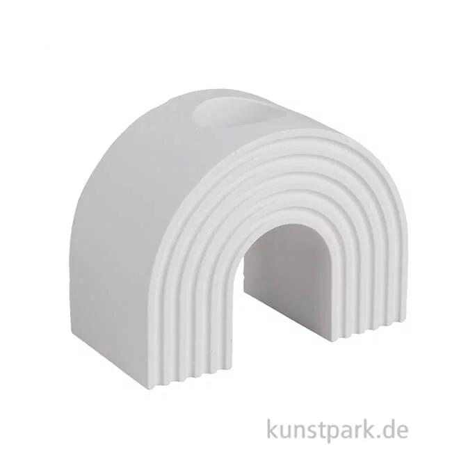 Artikelbild 1 des Artikels “Silikon Gießform - Kerzenhalter Regenbogen, 7,8 x 4 x 6 cm “