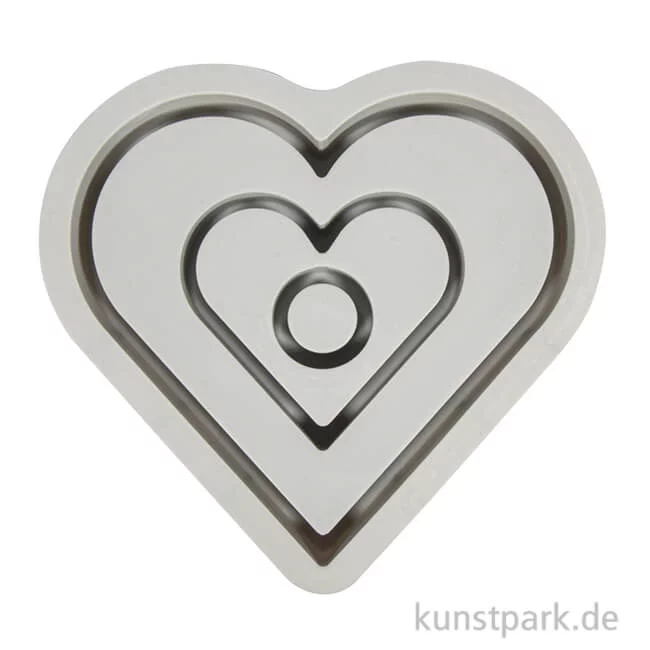 Artikelbild 1 des Artikels “Silikon Gießform - Kerzenständer Herz, 15,9 x 15 x 2,5 cm “