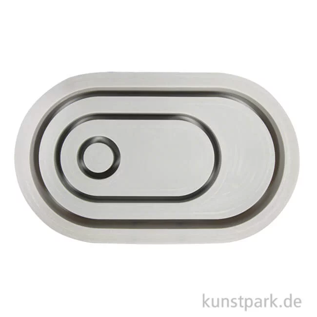 Artikelbild 1 des Artikels “Silikon Gießform - Kerzenständer Oval, 18,5 x 10,3 x 2,5 cm “