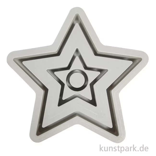 Artikelbild 1 des Artikels “Silikon Gießform - Kerzenständer Stern, 18,5 x 18,5 x 2,5 cm “