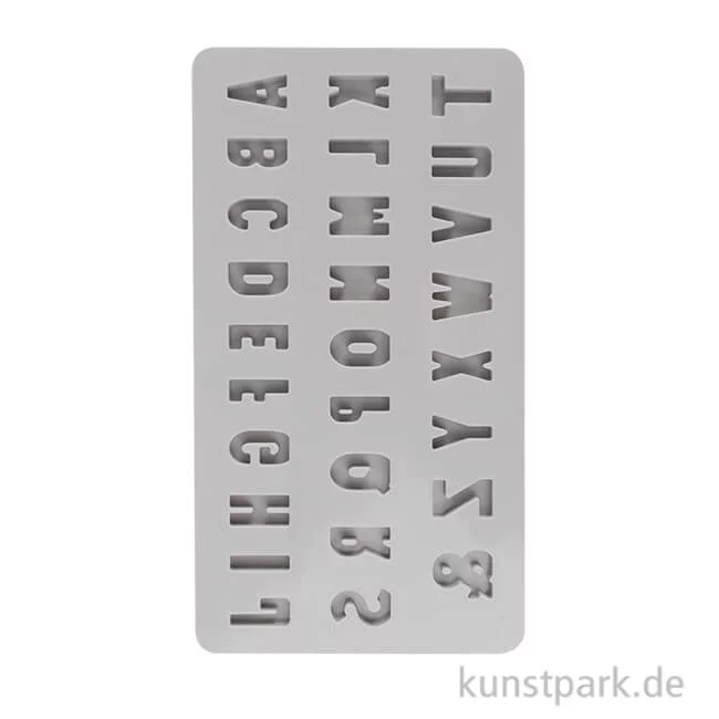 Artikelbild 1 des Artikels “Silikon Gießform - Mini ABC, 27 Buchstaben, 14,5 x 26 x 1 cm “