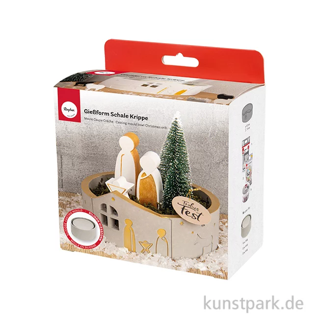 Artikelbild 1 des Artikels “Silikon Gießform - Schale Krippe, Durchmesser 15 cm, Höhe 7 cm “