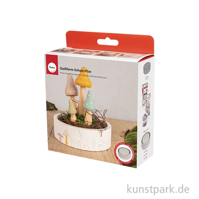 Artikelbild 1 des Artikels “Silikon Gießform - Schale Pilze, Durchmesser 15 cm, Höhe 5 cm “