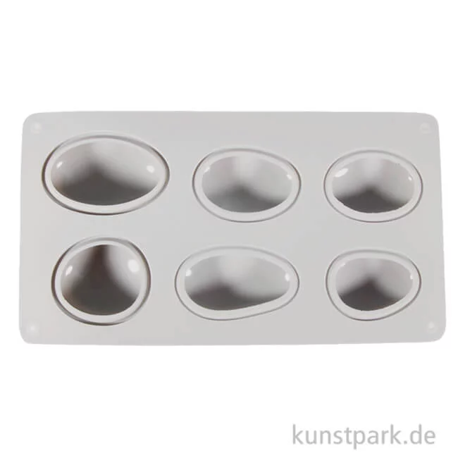 Artikelbild 1 des Artikels “Silikon-Gießform - Steine, 14,5x26x3,5 cm, 6 Formen “
