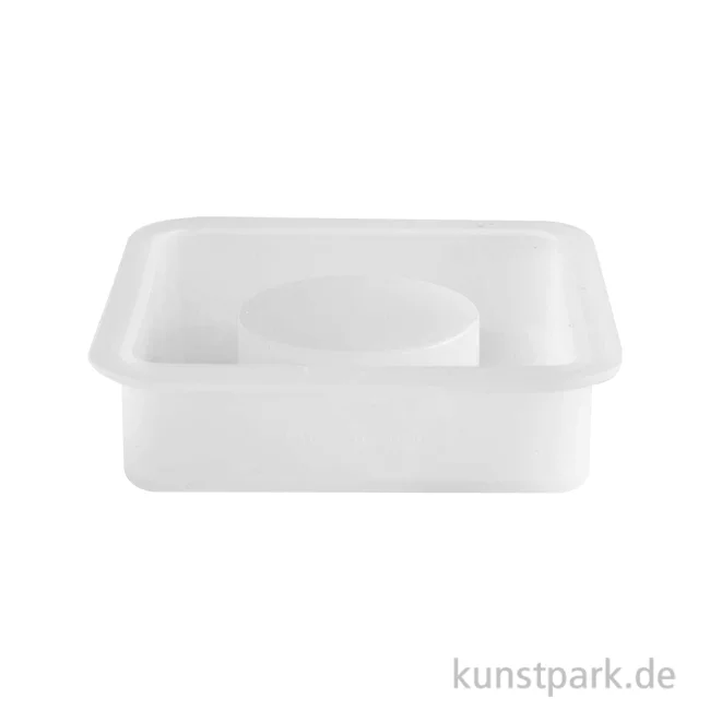 Artikelbild 1 des Artikels “Silikon Gießform - Teelichthalter Quadratisch, 7,5 x 7,5 x 2 cm “