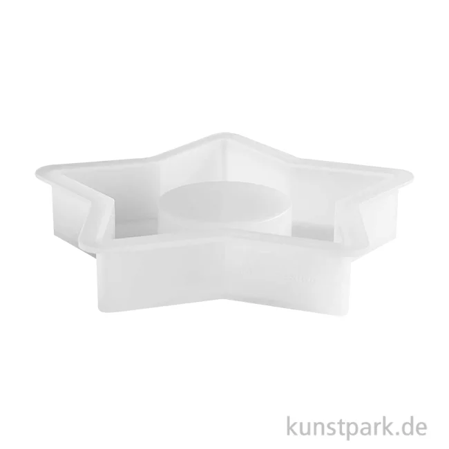 Artikelbild 1 des Artikels “Silikon Gießform - Teelichthalter Stern, 11,5 x 11 x 2 cm “