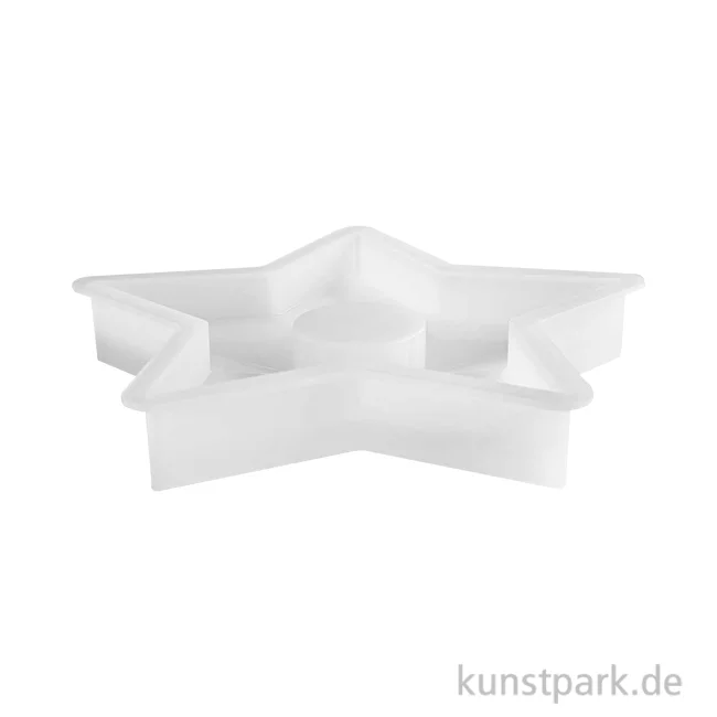 Artikelbild 1 des Artikels “Silikon Gießform - Teelichthalter Stern Groß, 18 x 17 x 2,5 cm “