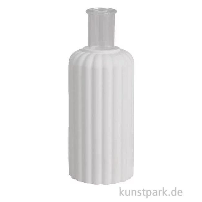 Artikelbild 1 des Artikels “Silikon Gießform - Vase geriffelt, Durchmesser 5 cm, Höhe 10,2 cm “