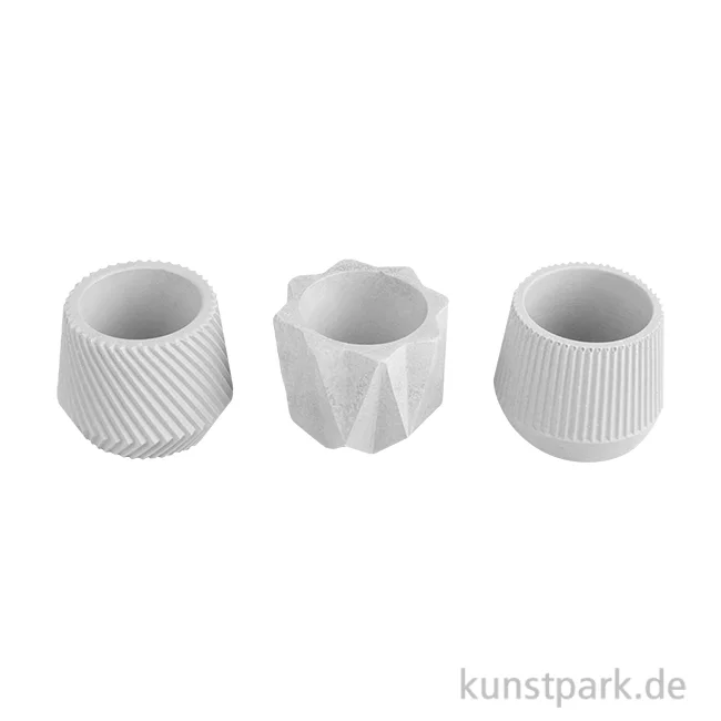 Artikelbild 1 des Artikels “Silikon Gießformen Set - Mini Töpfchen, 3-teilig, 5 x 5 cm “