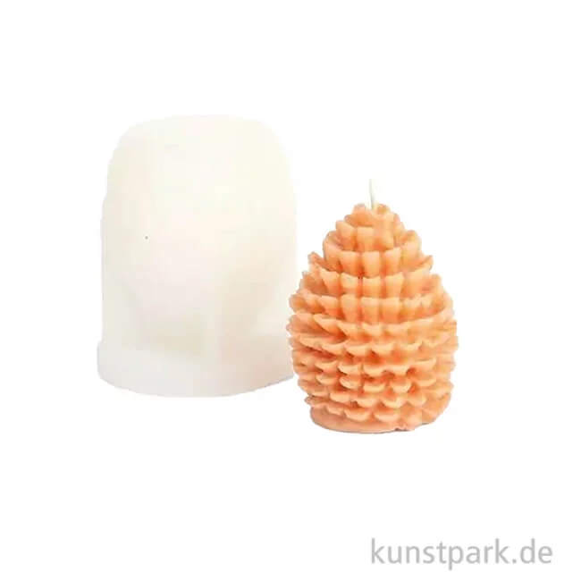 Artikelbild 1 des Artikels “Silikon Kerzenform - Pinienzapfen, Höhe 7,2 cm “