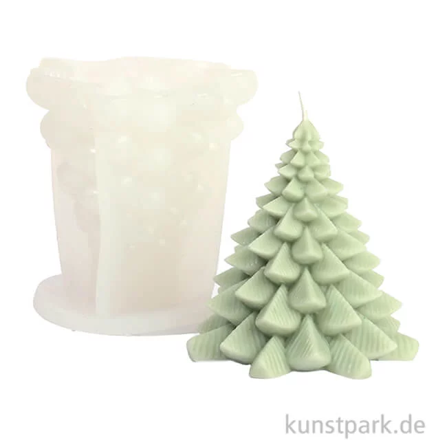 Artikelbild 1 des Artikels “Silikon Kerzenform - Tanne, Höhe 8,5 cm “