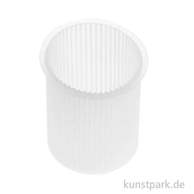 Artikelbild 1 des Artikels “Silikon-Kerzengießform, Zylinder mit Rillen, 7 x 10,5 cm “