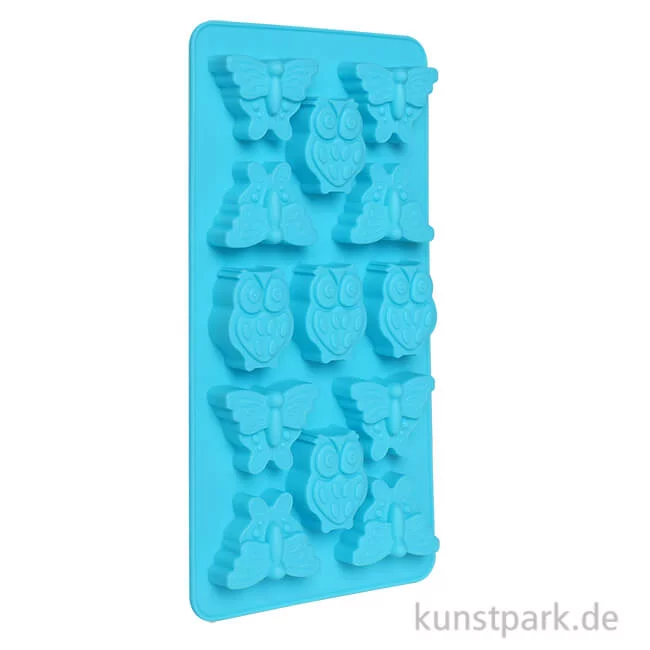 Artikelbild 1 des Artikels “Silikonform - Eulen + Schmetterlinge “