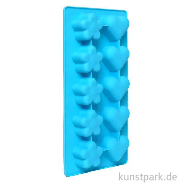 Artikelbild 1 des Artikels “Silikonform - Herzen + Blumen “