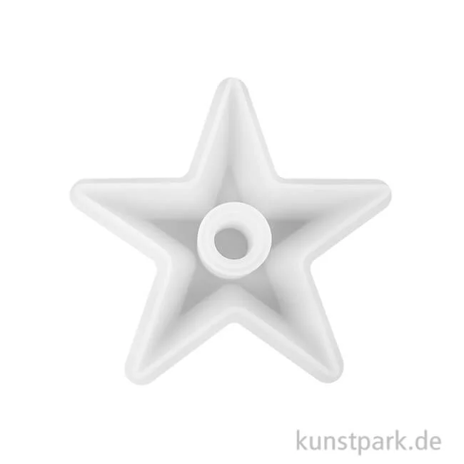 Artikelbild 1 des Artikels “Silikonform Kerzenhalter Stern, 15,2 x 14,6 x 3,6 cm “