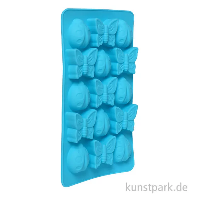 Artikelbild 1 des Artikels “Silikonform - Marienkäfer + Schmetterlinge “