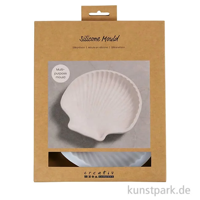 Artikelbild 1 des Artikels “Silikonform, Muschelschale, 14,5 x 14 x 2,5 cm “