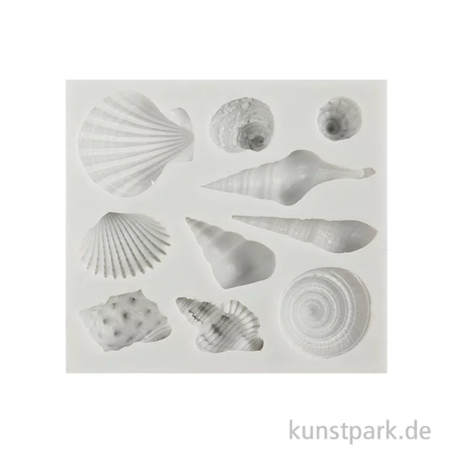 Artikelbild 1 des Artikels “Silikonform, Schneckenmuscheln + Muscheln, 1-2,8 x 1 cm “