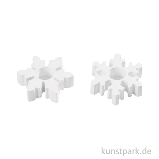 Artikelbild 1 des Artikels “Silikonform Schneeflocke Kerzenhalter, 2 Motive, 6,5 cm “